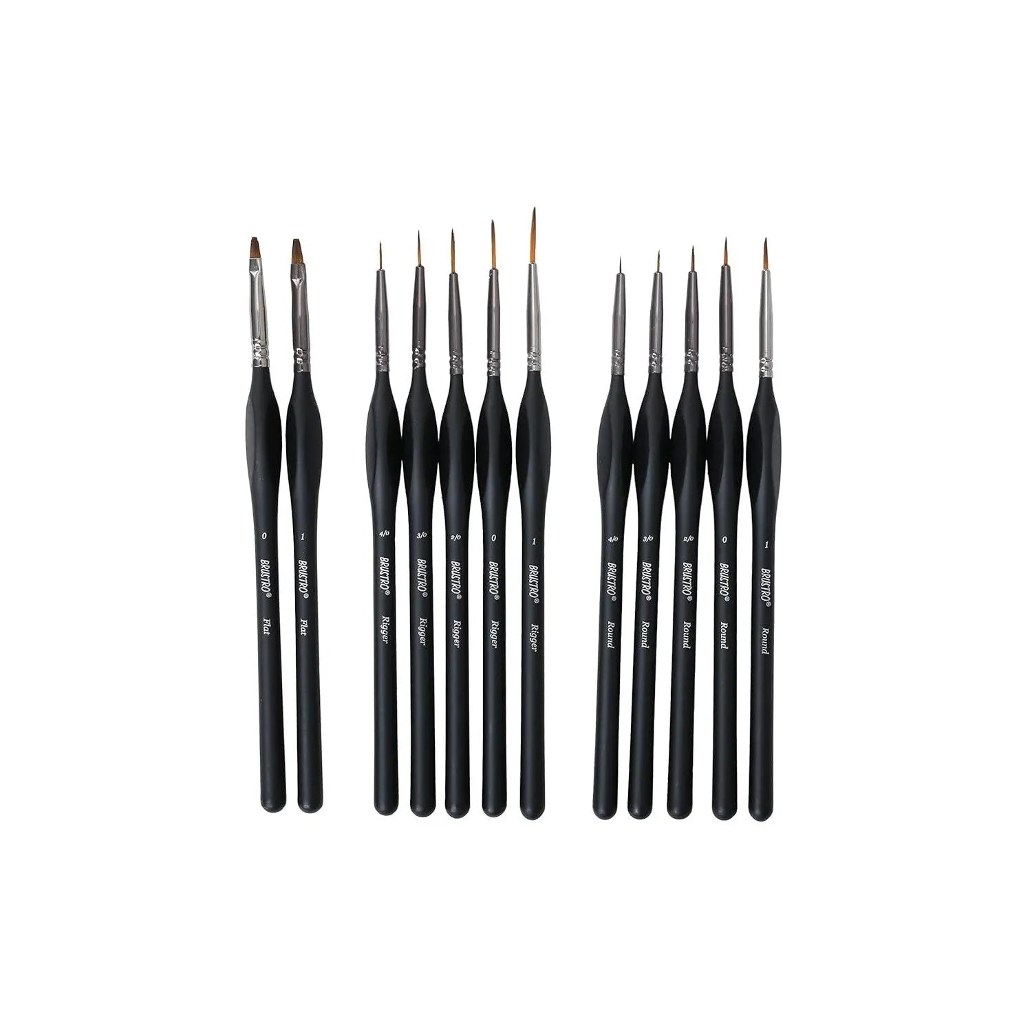 Brustro Artists Miniature Brush Set Of 12 Brustro